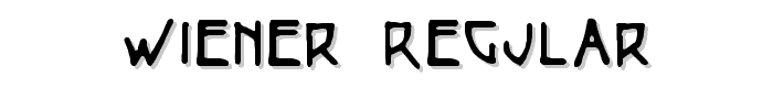 Wiener Regular font